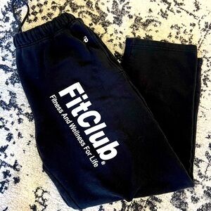 Fit club sweat pants small black